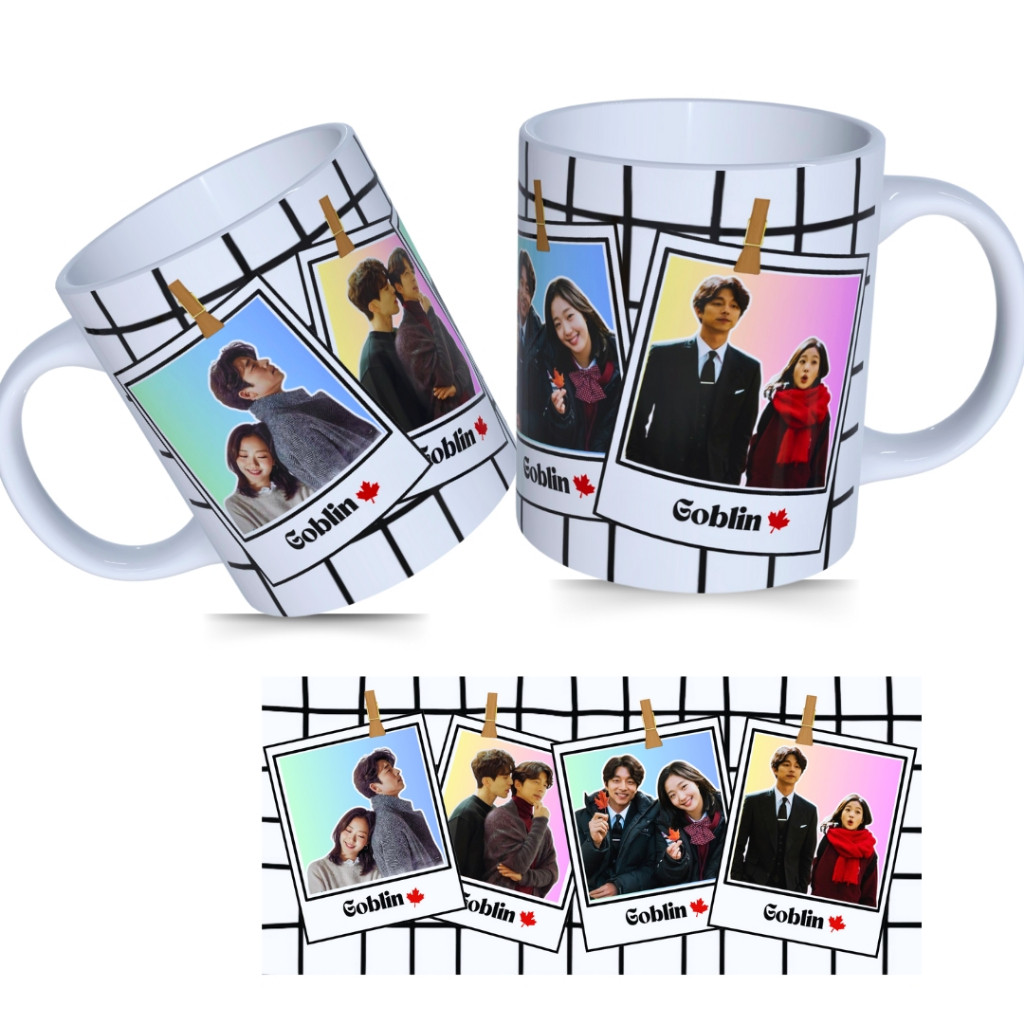 Caneca do Dorama Goblin Cerâmica Personalizada Kdrama 325ml